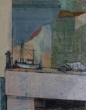 Mantelpiece with Boat and Lighthouse