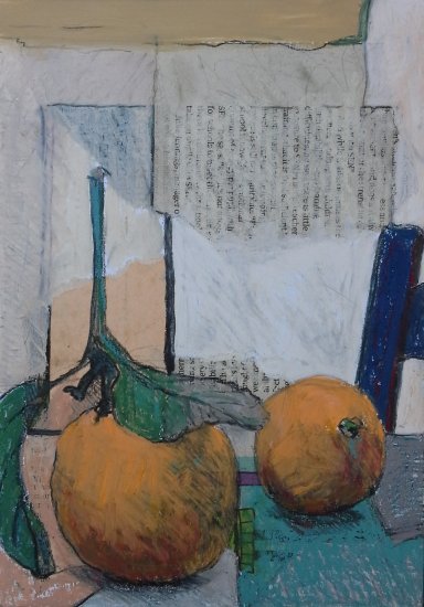 Oranges and Blue Chair